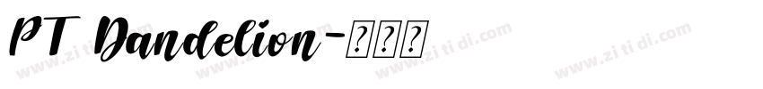 PT Dandelion字体转换